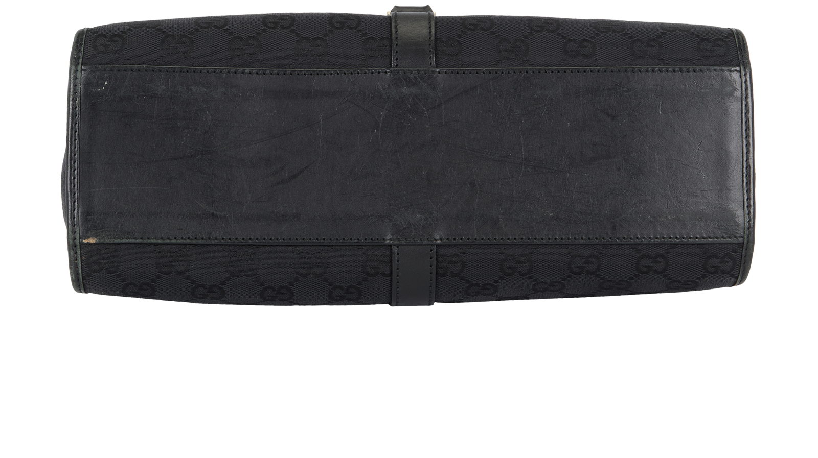 Vintage GG Jackie, &pound;310, Handbags, Black, Canvas/Leather, Top view